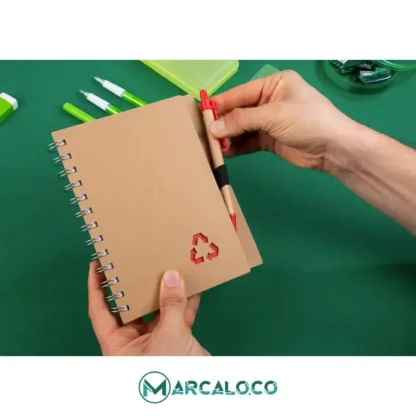 Cuaderno con Bolígrafo Amarillo