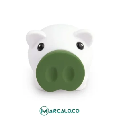 Alcancia Piggy White Verde Oscuro - Image 6