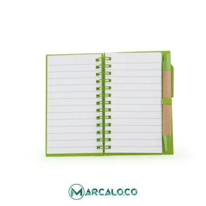 Cuaderno Ecologico Doble O Verde Limón - Image 6