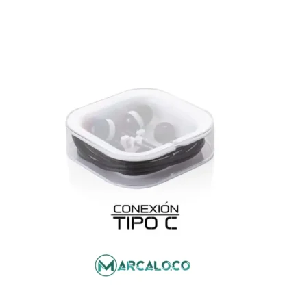 Audifonos Bigot Tipe-C Blanco - Image 4